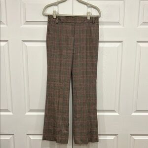 J. CREW Vintage Houndstooth City Fit Trousers Wool Womens Size 2